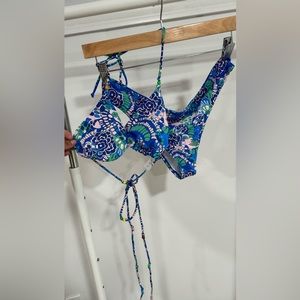 Blue printed bikini